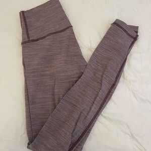 Lululemon Athletica Purple Striped Leggings
